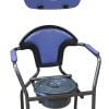Blauw deksel van de herdegen toiletstoel van Thuiszorgwinkel.nl