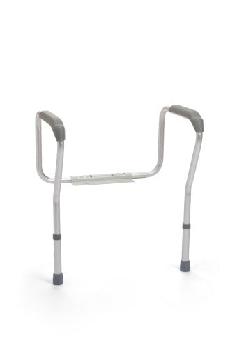 Liddy toilet safety rails white background