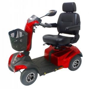 Scootmobiel Drive ST4D 4 wielen beschikbaar in 2 kleuren. Dit is rood