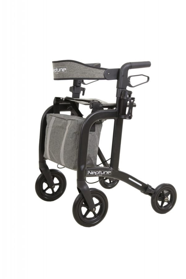 Neptune rollator zwart nieuwe stijl