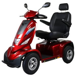 Scootmobiel Bluster STD6 merk Drive in de kleur rood