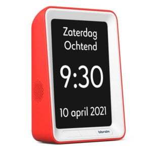 BBrain sprekende kalenderklok met 20 herinneringsberichten in 2 kleuren dit is de rode