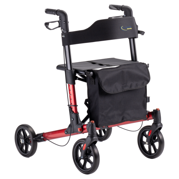 Rollator Multi Motion Double in de kleur Rood van Thuiszorgwinkel.nl