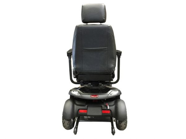 Scootmobiel STD5 van drive medical in kleur grijs volledige achterzijde