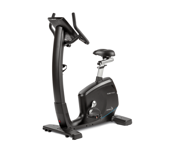 hometrainer B5s van Flow Fitness met 10,1 touchscreen bezien van voorzijde