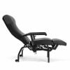 Normandie relaxstoel kleur zwart in ligstand
