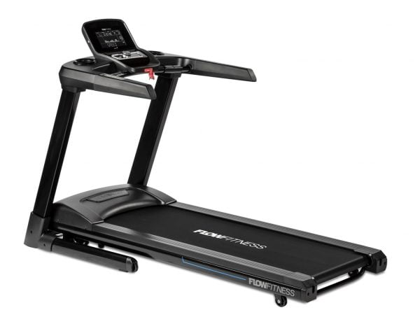 Loopband T2i van het merk Flow Fitness geschikt tot 180 kg.