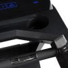 Flow Fitness loopband T3i kan tot een gewicht van 200 kg. Ingezoomd speedknop