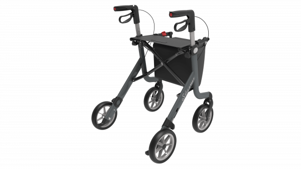 streamer rollator grijs achter rechts