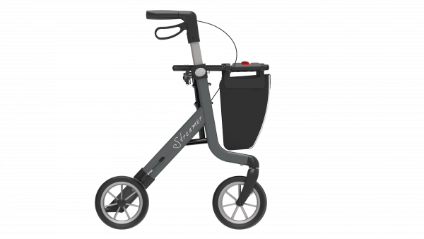 streamer rollator grijs zijkant