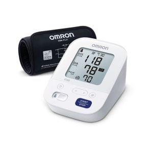 Omron bloeddrukmeter met intelli wrap voor eenvoudig omdoen van de manchet compleet