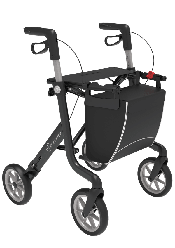 Rollator Streamer slechts 6,2 kg kleur zwart