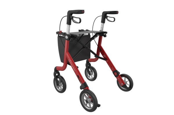 Rollator Streamer slechts 6,2 kg wijnrood