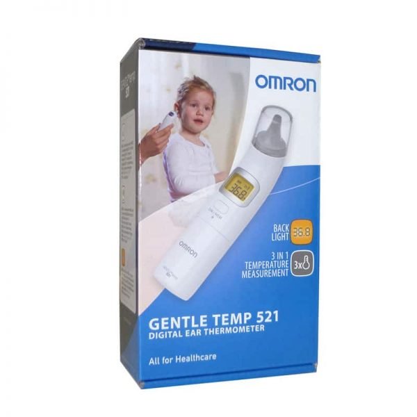 Omron oorthermometer die kindvriendelijk is met 25 geheugens in doosje