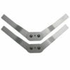 Kniebandage Elcross-kniebrace met klittenband open patella merk Basko