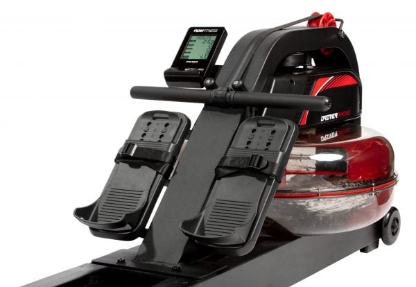Roeitrainer Flow Fitness DWR2500i met watertank met houder
