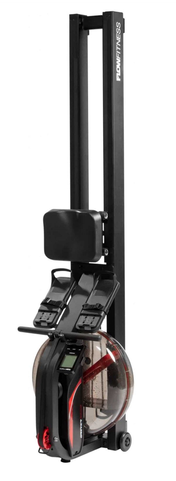 Roeitrainer Flow Fitness DWR2500i met watertank eenvoudig op te ruimen