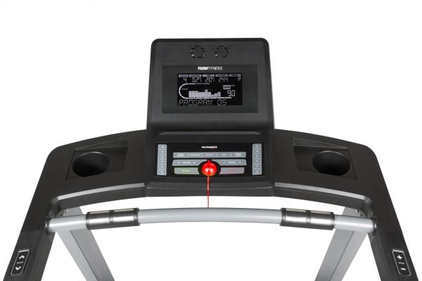 Runner DTM2000i van het merk Flow Fitness met snelheid tot 18 km per uur met computer