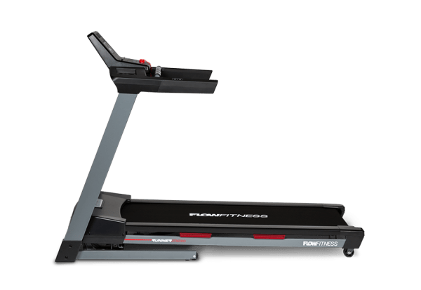 Runner DTM2000i van het merk Flow Fitness met snelheid tot 18 km per uur