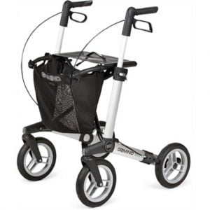 Rollator Gemino 30 met comfort wielen die schokdempend zijn