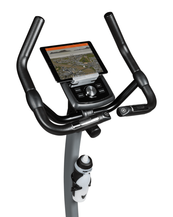 Hometrainer Turner DHT2500i - Flow Fitness met blue thooth ontvanger stuur zijkant