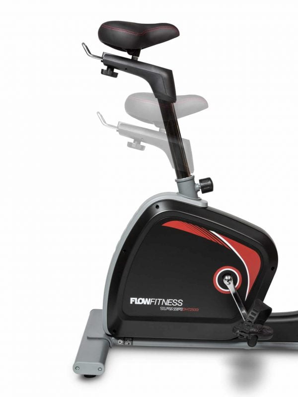 Hometrainer Turner DHT2500i - Flow Fitness met blue thooth ontvanger met verstelbare zadel