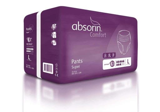 Luierbroek_AbsorinComfortPantsSuper_thuiszorgwinkel.nl_V1406-1.jpg Incontinentie Pants - Luierbroekjes Absorin Comfort Pants Super 1-pak en grootverpakking