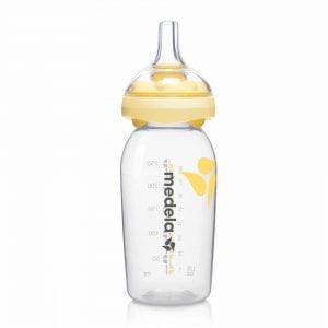 Fles met Calma speen voor alle Medela borstkolf systemen
