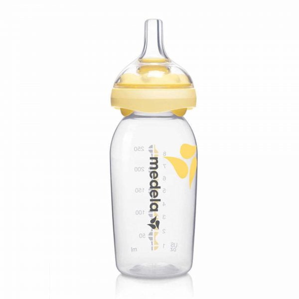Fles met Calma speen voor alle Medela borstkolf systemen