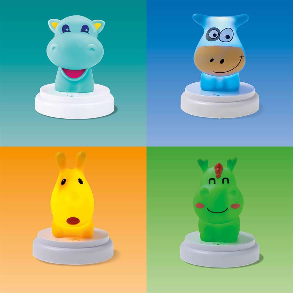 Leuke nachtlamp in 4 verschillende uitvoeringen