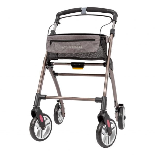Binnenrollator Indoor van het merk Wheelzahead in kleur champagne voorzijde