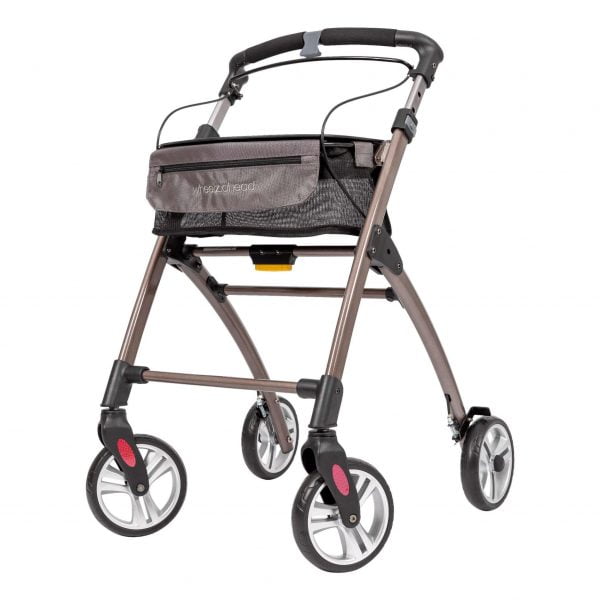 Binnenrollator Indoor van het merk Wheelzahead in kleur champagne voorzijde