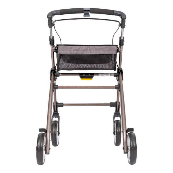 Binnenrollator Indoor van het merk Wheelzahead in kleur champagne achterzijde