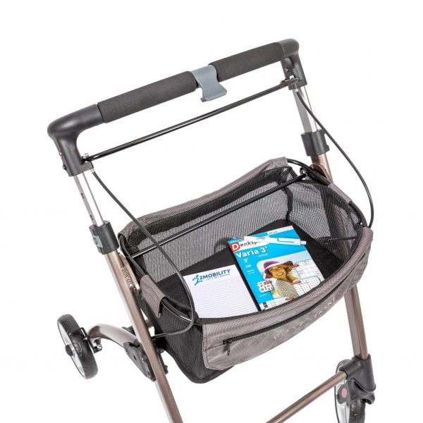 Binnenrollator Indoor van het merk Wheelzahead in kleur champagne mandje