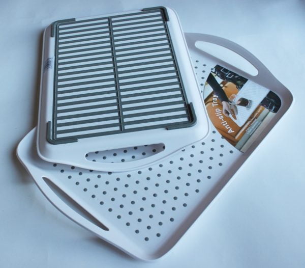 StayPut dienblad met antislip laag boven en onderkant zichtbaar