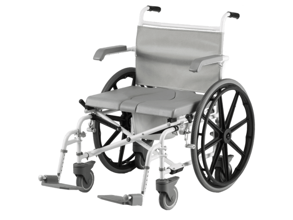 Douche-toilet-rolstoel DuoMotion XL, zelfbeweger met 2x 24" en 4x 5" wielen, merk Drive