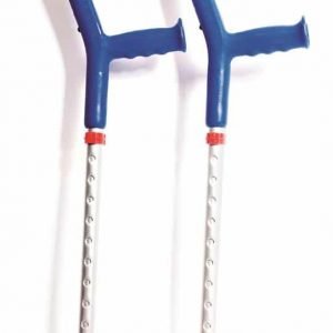 Elleboogkruk kind open manchet blue-colourful per paar