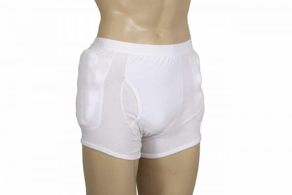 Hipshield ondergoed (man) met heupprotectors, maat S t/m XXXL
