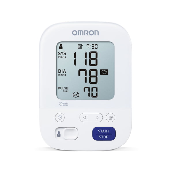 Omron bloeddrukmeter met intelli wrap voor eenvoudig omdoen van de manchet
