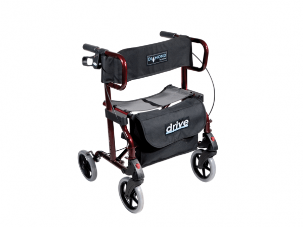 rollator cq transportstoel Diamond deLuxe merk Drive zonder voetsteunen