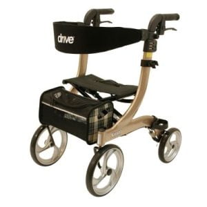 Rollator Nitro in de kleur champagne voorzijde