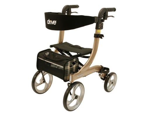 Rollator Nitro in de kleur champagne voorzijde