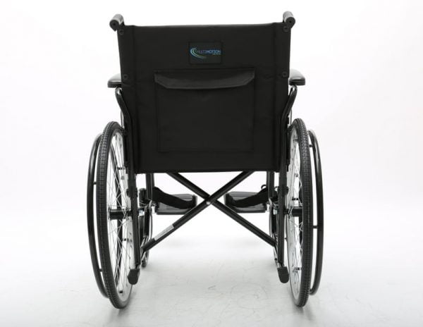Multimotion M1 basisrolstoel kleur zwart achterzijde