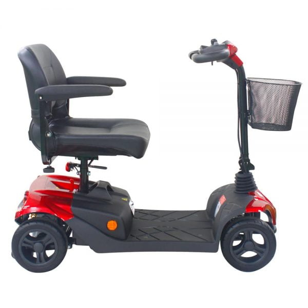 Scootmobiel Drive ST3D in kleur rood zijkant