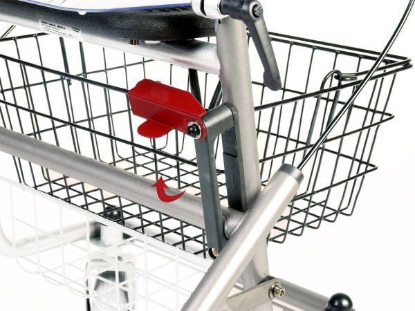 rollator cristallo standaard met veiligheidshendel