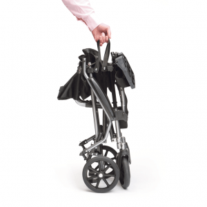 Opvouwbare rolstoel met kleine wielen