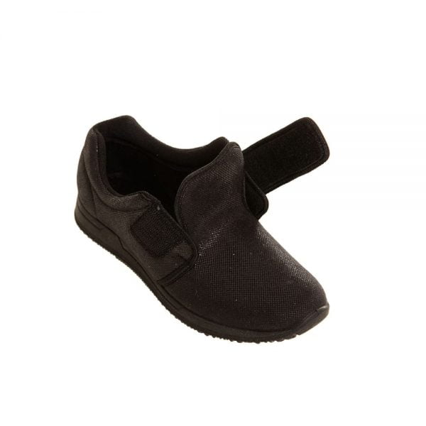 verbandschoen of comfortschoen merk MSF model Diana in zwart