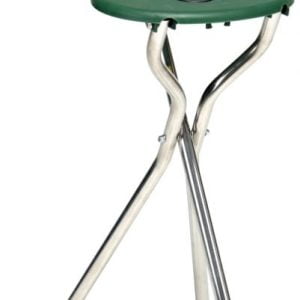 Wandelstok Trio Maxi met zitje in de kleur zwart