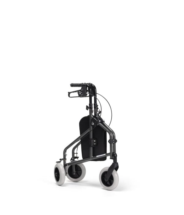 Binnenrollator Delta met drie wielen, ingeklapt
