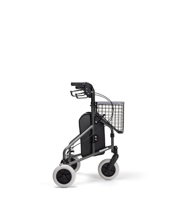 Binnenrollator Delta met drie wielen, foto van zijzijde